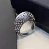 Europa Amerika Berühmte Designermarke Übertriebene Metallkugel Gold Silber Luxus Ring Charm Damenschmuck Trend 240109