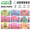 Склад в ЕС, одноразовые вейпы VAPEN MARS 9000 Puffs 9000 Puff 9K Одноразовые электронные сигареты Vapes 18 мл Сетчатая катушка Перезаряжаемая электронная затяжка Tornado RBG Light