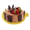 Cake Tools Gold Mousse Cardboard Base Paper Tray Pad Holder Rectangar Board of Baking 100st/Lot Drop Delivery Home Garden Kitchen D DHP8T