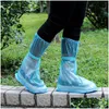 100 paires en gros en plein air style long imperméable ensemble cycle bottes de pluie couvre-chaussures bottes de pluie chaussures imperméables er livraison directe Dhmqx