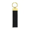 Chaveiro designer chaveiro de luxo liga de zinco carta unissex cordão ouro preto metal pequenas jóias