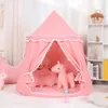 Kinder Tipi Zelt Spielhaus Indoor Baby Spiel Tragbare Prinzessin Schloss Kleines Haus Mongolisches Geburtstag Zelt 240109