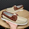 GAI GAI GAI Brand Men's Lightweight Breathable Boat Shoe for Men Casual Shoes High Quality Sneakers Lace-up Leather Loafers 240109