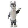 Halloween Ny vuxen Siberian Husky Mascot Costume For Party Cartoon Character Mascot Försäljning Gratis frakt Support Anpassning