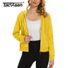 Tacvasen primavera moda curto comprimento sweatshirts jaqueta feminina forro de lã completo zip up hoodies casual streetwear outwear 240109