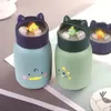 Copos de vinho bonito copo de água para animais de estimação versão coreana estudante animal portátil e prático impressão de vidro