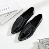 Shoes for Women Pointed Toe Ladies Summer Footwear Low Heel Elegant Black Moccasins Formal Korean Style Chic Point Lastest 240110