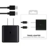 Fast Charger 45W Quick Adapter Type C charge plug c to c Cable For GALAXY Note 20 S23 S24 A90 A80