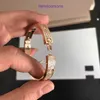 Fashion Bracelet Carter Ladies Rose Gold Silver Lady Bangle High version V gold full sky star bracelet plated with 18K rose wide and narrow Have Gift Box