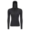 Winter Neue Kapuzenjacke Reißverschluss Yoga-Outfits Outdoor-Sport-Fitness-Mantel für Frauen Top Anti-Shrink Weiß Athleisure Langarm-Sportbekleidung