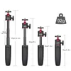 Monopods Ulanzi MT08 Foldbar Mini Stativ Mount 1/4 '' Stativ Monopod Handgrepp Universal för DSLR Android iPhone -smartphone