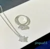 Collier de styliste en argent Sterling 925, pendentif étoile en diamant, collier à breloques classique pour femmes, cadeau de mode exquis pour mère