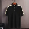 Herr t-shirts polo skjorta män stor storlek affärsskjorta 8xl kort ärm andas andas camisetas hombre män kläder överdimensionerade t-shirtl240110