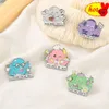 Octopus cartoon marine animal Enamel Pins Funny Bag Brooch Lapel Badge Cartoon Science Fiction Jewelry Gift for Kids Friends