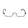 TR90 Leesbril met halve rand Slanke draagbare zwarte compacte lezer met doossterkte 10 40 1682199