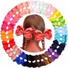 40/50/60 pièces par paires 4.5 pouces enfant filles grand ruban nœuds de cheveux Clips accessoires pour les tout-petits enfants filles accessoires de cheveux 240109