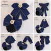 Bank bow tie bow scarf Female professional staff teller decorated bow shirt Work blue bow tie bow scarf bow ite 240109