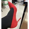 Mujeres 9 cm Tacones altos Bombas de oficina amarillas Lady Stripper Suede Flock Escarpins Boda Nupcial Scarpins Verde Rojo Zapatos para eventos 240110