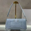 Sac à bandoulière Designer Le Bambimou Femmes Bleu Sac à main 20cm 28cm Élégant Luxe Bandoulière Portefeuille Dîner Aisselles Embrayage Cowboy Maquillage Cartable 2024nouveau