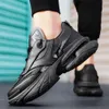 Street Fashion Platform Casual Sports dla mężczyzn Zielone trendy męskie trampki Niepoślizgowe buty sportowe na świeżym powietrzu