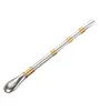 Portable Detachable And Washable Straw Stainless Steel Filter Tubularis Vintage Gold Plated Drink Straws Top Quality 4 8wd Ww4825213