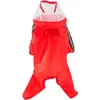 Dog Apparel Cute Pet Raincoat Body Covered With Hood Reflective Double Waterproof Bear-Shaped Hooded Cape Supplies