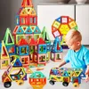 Aimants jouets pour enfants grande taille Plus blocs magnétiques enfants concepteur constructeur ensemble garçons bâtiment 240110