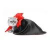 Kattdräkter husdjursdräkt roligt för vampyrduk fest cosplay klänning levererar svarta halloween tillbehör