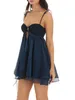 Casual Dresses Ruffle Sleeve Dress for Women Y2K Flowy Mini Beach Party Summer Sexy Short Backless Sundress