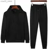 Men's Tracksuits 2022 Spring Autumn Men Tracksuit 2 Pieces Set Sweatshirt + Sweatpants Women Hoodies Casual Sports Jogging Hip-hop Clothing Q230110