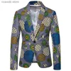 Men's Suits Blazers Spring/Autumn Long-sleeved Printed Suit Jacket Men's Fashion Casual Thin Coat Multi-color Selection of Men Blazers M-2XL 3XL T240110