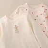 Japanse herfst- en winterwarme herfstkleding voor kinderen, basisshirts met lange mouwen, puur katoen A-klasse meisjes, babytopjes, huiskleding