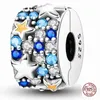 New in Original 100% 925 Sterling Silver brillion cz stars Beads bracelet turtle tree Charms Fit Pando Bracelet DIY Women Jewelry