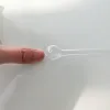 15 cm de longitud Tubo de quemador de aceite transparente Tubos de vidrio transparente Pyrex grueso para fumar Tubo de burbujeador Punto Quema de uñas Accesorios Jumbo ZZ