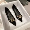 Buty dla kobiet formalne spiczaste palce damskie Letnie obuwie czarne normalne skórzane zwykłe nisko obcasowe eleganckie ofertę 240110