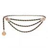 Metalowy łańcuch łańcucha Tassel Pasek dla kobiet Temperament Retro Dekoracja Wiszka Prosta, trwały cienki pasek 240110