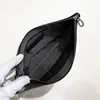 Lyxvarumärke äkta läderkopplingsväska avancerad designer Business Bag Fashion Embroidery Hand Woven File Bag stor kapacitet Minimalistisk stil Travel Black 16099