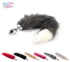 Sweet Dream Faux Fox Tail Anal Plug Acciaio inossidabile Butt Plug Coda Giocattoli del sesso per le donne Prodotti del sesso per adulti Dw107 Y1907166835581