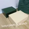 Custom luxury Dark Green Leather Wooden Gift packaging Watch Box Booklet Card Tags 0.8KG Swiss Watches Boxes Top Quality