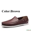 GAI GAI GAI Genuine Leather Driving Shoesslip on Docksides Classic Boat Shoebrand Design Flats Loafers for Men Women A025 240109
