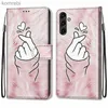 Mobiele telefoon hoesjes Bloempatroon Flip Case voor Samsung Galaxy A14 4G SM-A145F EEN 14 5G A146B Portemonnee Lederen telefoonhoesjes Stand Boek Cover BagsL240110