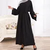 Vêtements ethniques Dubaï Turquie Robe unie Islam Arabe Modeste Kimono Robe intérieure Ramadan Tenues Femmes musulmanes Cardigan Moyen-Orient 2pcs Abaya