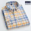 Koszulki mężczyzn Mens Classic Business Długie rękaw Bawełniany bawełna Oxford Formal Shirt Casual Fashion Standard FIT ROBORE