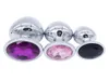 Domi 3 pzset Gioco per adulti Inossidabile Botty Beads Butt Plug Mix Colore Metallo Giocattoli anali Y190703024959925