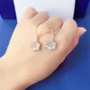 Swarovskis Kolye Tasarımcısı Kadınlar Orijinal Kalite Sihirli Güzel Kar Tanesi Kolye Kadınlar için Kristal Romantik Yaka Zinciri Kullanıyor Kadınlar İçin