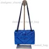 Schoudertassen Dames Handtas Blauw Adelaarskop Op De Voorflap Crossbody Tas Dame Mode Schoudertas Adelaar Metaal Luxe Ontwerp T240110