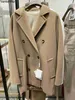 Шерстяное пальто Maxmaras Arona Покупка высшего качества MaxMara/MaxMaraguinea Short 101801 Series Сплошной цвет ДвубортныйDRD7LYZI