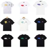 メンズデザイナーTシャツ男性TシャツLuxe MensTシャツ女性のための黒いデザイナーシャツ夏の乗組員半袖通気性コットンレター衣服4677