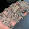 Часы Rolaxs с бриллиантами Роскошные мужские механизмы для мужчин Iced Out Муассанит Наручные часы Механические автоматические дизайнерские высококачественные Montre 02 rj