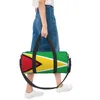 Sacos ao ar livre Saco de ginásio Guiana Bandeira Nacional Esportes com sapatos Cool Design Masculino Bolsa Bonito Viagem Fitness